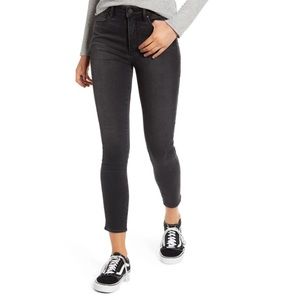 Heather Gray High Waist Ankle Skinny Jeans